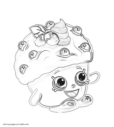 Printable coloring pages Shopkins