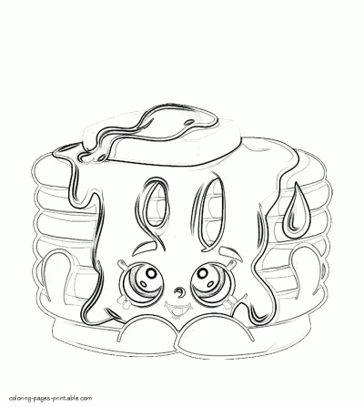 Shopkins coloring book free. Pamela Pancake