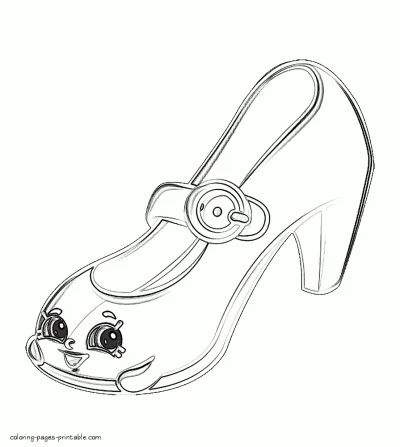 Coloring pictures of Shopkins that you can print. Heels