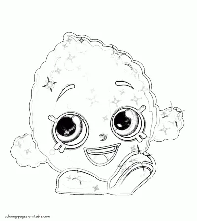Lenny Lime. Coloring sheets Shopkins characters