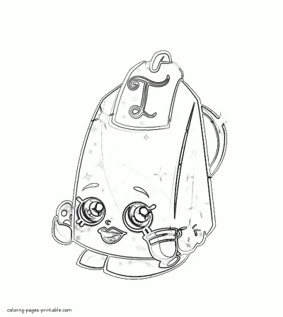 Shopkins coloring sheets free. Lee Tea to print out