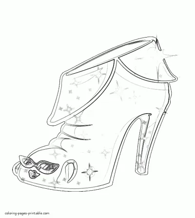 Shopkins colouring pages free. Angie Ankle Boot sheet