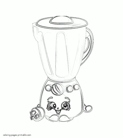 Shopkins season 2 colouring pages for little girls. Brenda Blender