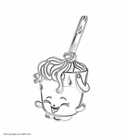 Coloring pages of Shopkins Molly Mops for free