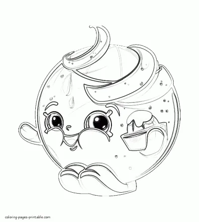 Pictures of Shopkins coloring pages. Download Juicy Orange image