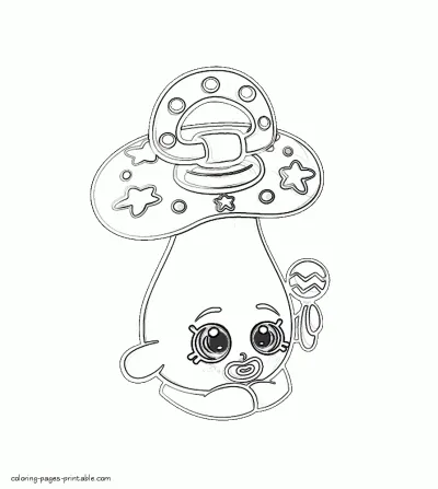 Shopkins coloring page free printable. Dum Mee Mee