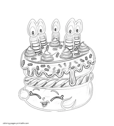 Shopkins coloring pages to print