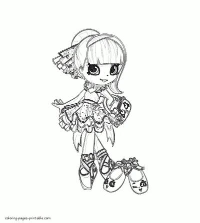 Free printable Shopkins coloring pages