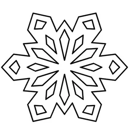 Printable Snowflake pattern templates