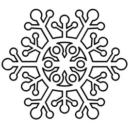 Snowflake template free to print and cut