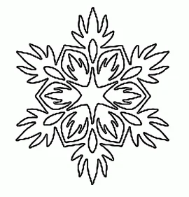 Paper snowflake pattern