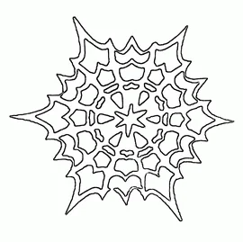 Templates for snowflakes