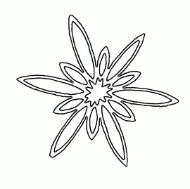 The templates of snowflakes collection