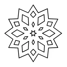 Paper snowflake templates