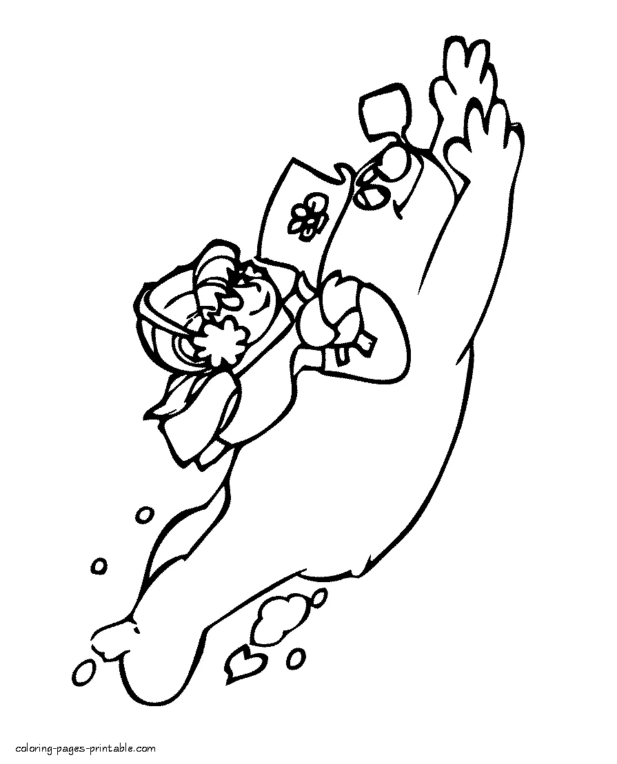 Sledging with Frosty the snowman Sledging with Frosty the snowman. Free coloring pages