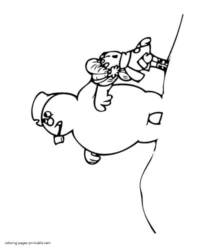 Coloring pictures Frosty the snowman for kids