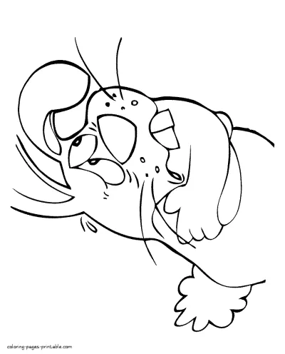 Rabbit coloring pages. Frosty the snowman