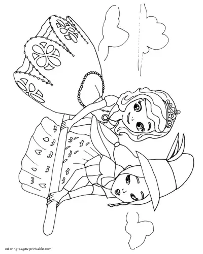 Awesome printable Sofia the First coloring pages