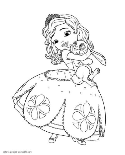 Sofia coloring pages. Disney Princesses
