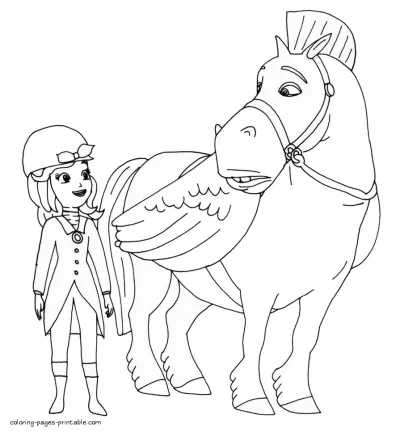 Sofia coloring pages printable. Disney animation