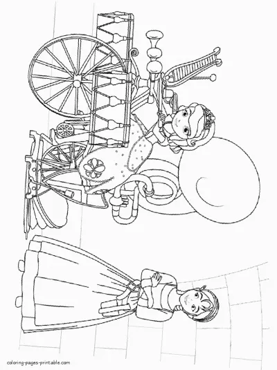 Coloring sheets of Sofia the First