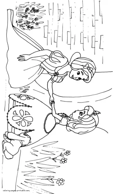 Sofia the First coloring book for free