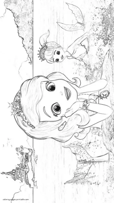 Printable coloring free pages Sofia the First