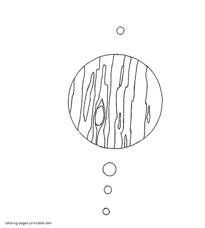 Planet coloring pages to download. Jupiter