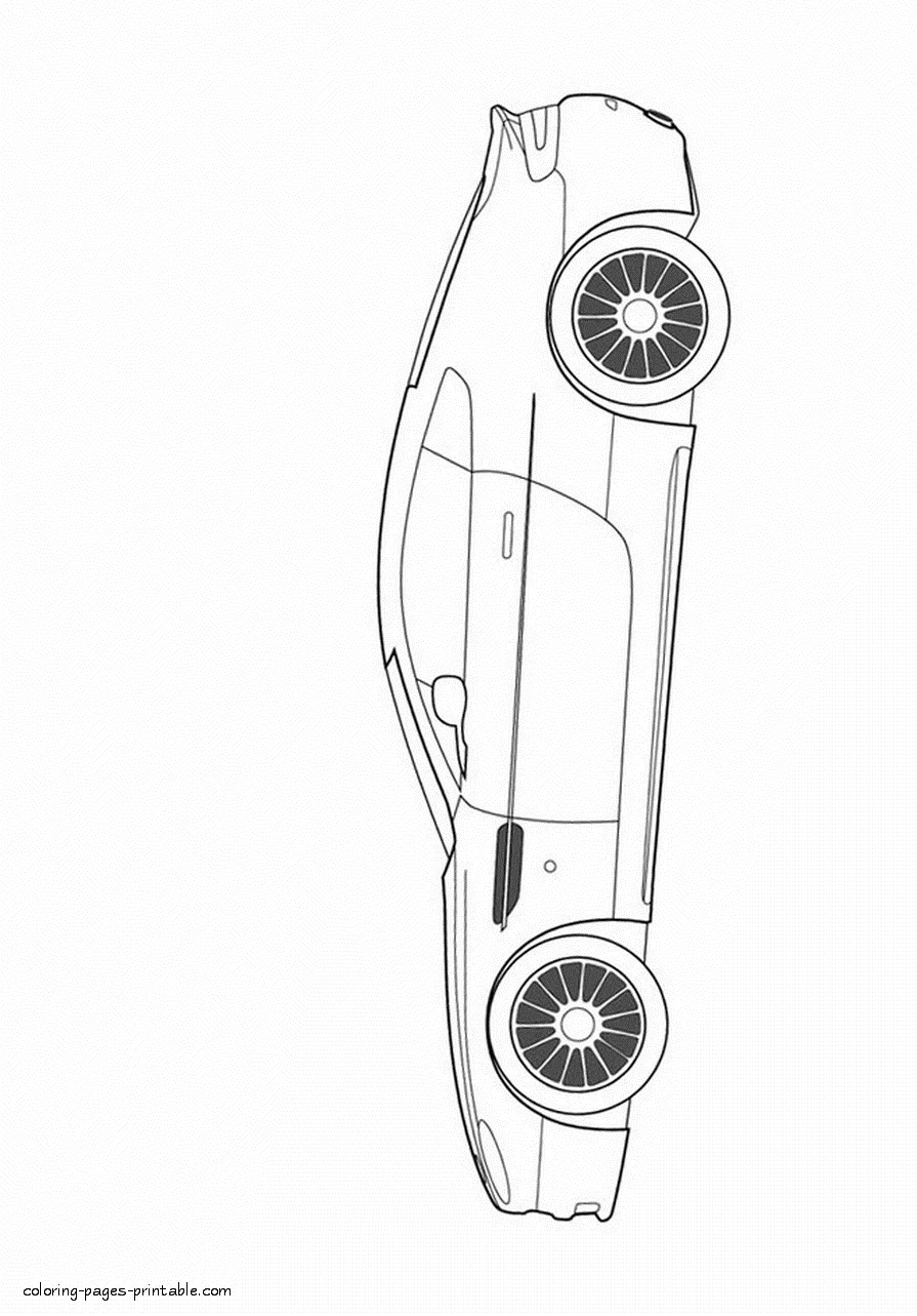 Coloring pages sports cars. Aston Martin Free coloring pages of sports cars. Aston Martin