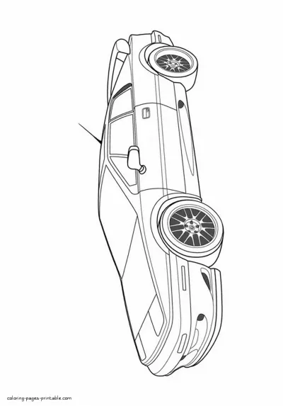 Lotus Esprit V8. Printable sports car coloring pages