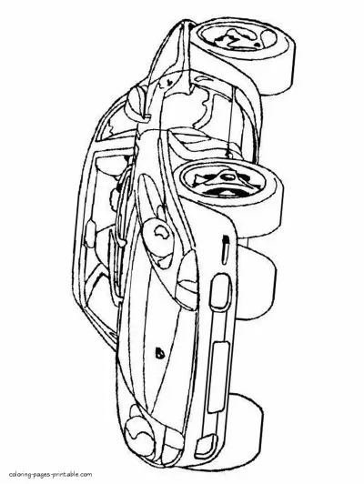 Free printable sports car coloring pages
