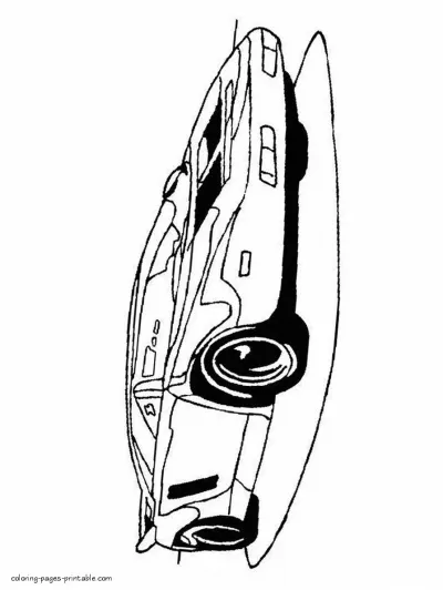 Coloring pages of sports cars to print
