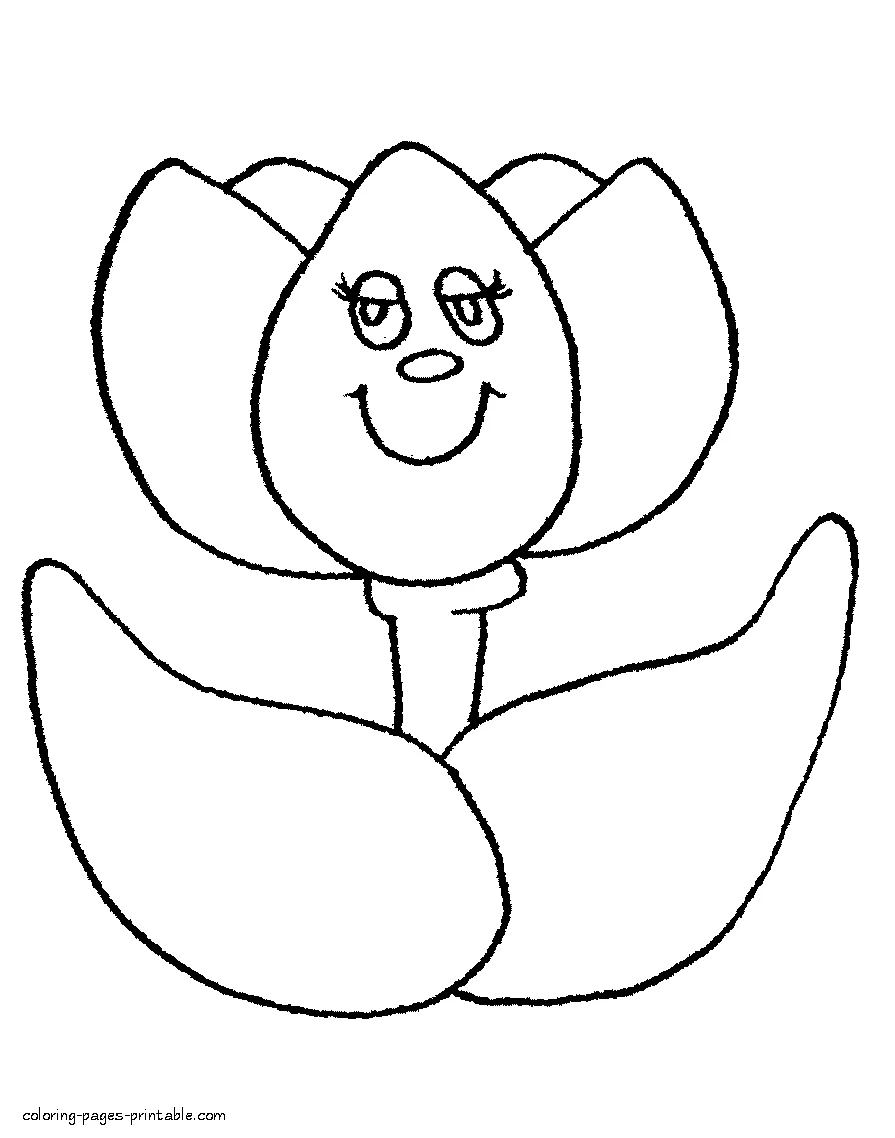 Spring colouring pages for preschool Spring colouring pages for preschool. Tulip