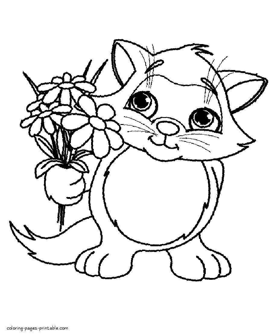 Coloring pages spring flowers Coloring pages spring flowers bouquet