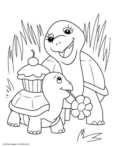 Mother's Day coloring page for kids