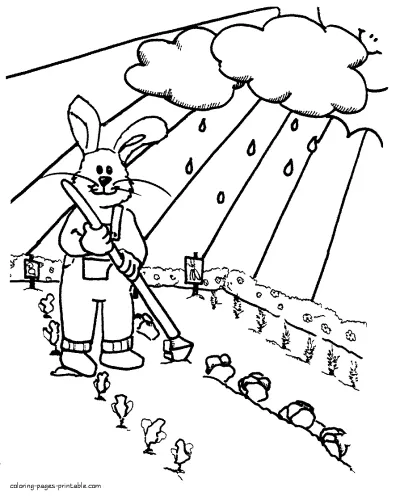 Spring coloring pages printable