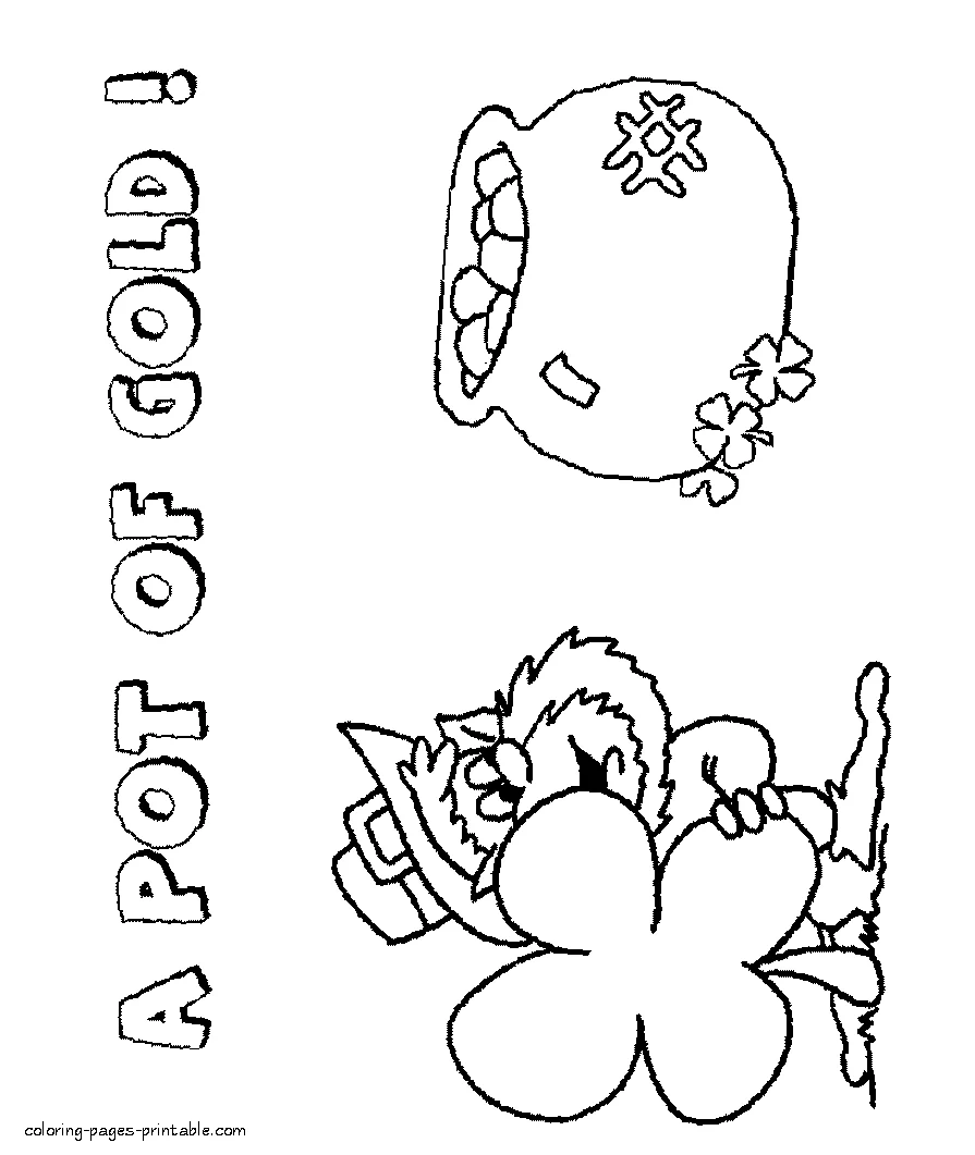 Leprechaun coloring sheets Leprechaun coloring sheets for children