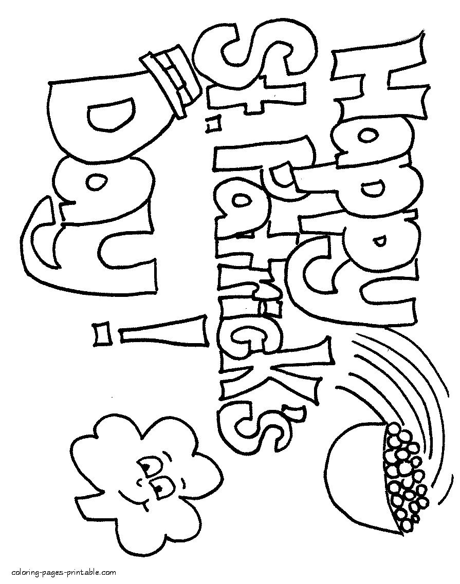 Irish coloring pages Free Irish coloring pages