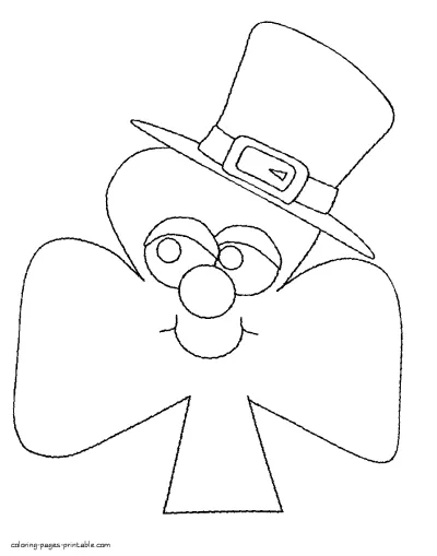 Printable shamrock coloring pages for free