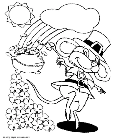 Saint Patricks Day coloring sheets to print