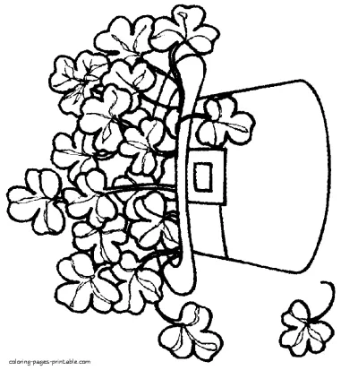 Shamrock coloring sheets for the Irish holiday