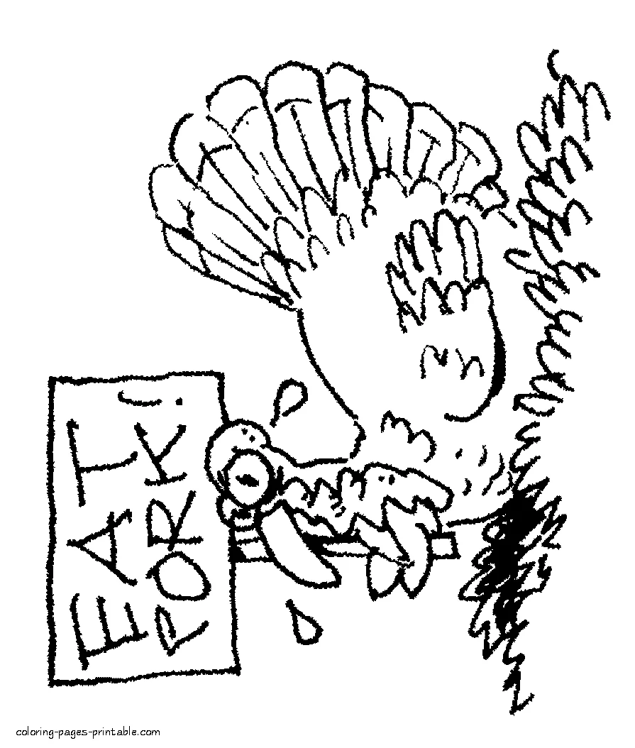 Turkey printable coloring pages Turkey printable coloring pages. Print for kid