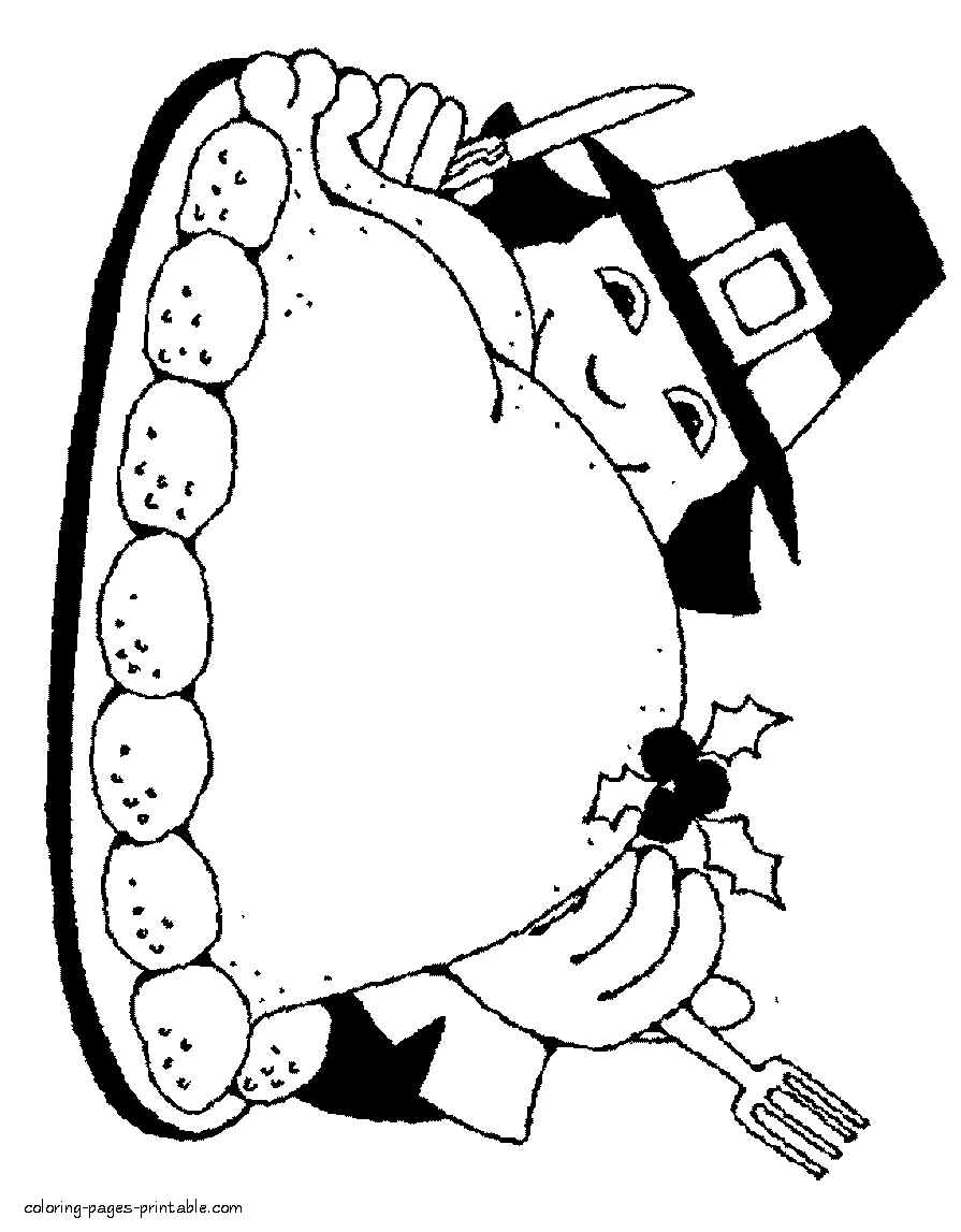 Thanksgiving colouring pages Holiday Thanksgiving colouring pages