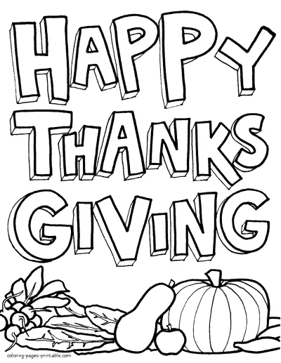 Thanksgiving card printable coloring page