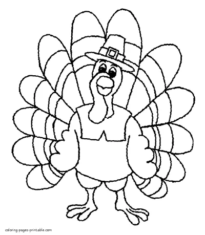 Free printable turkey coloring pages for preschoolers