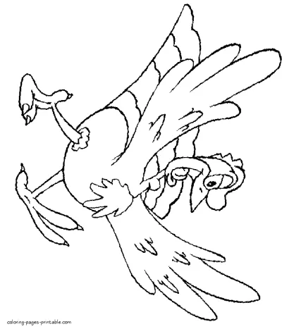 Thanksgiving coloring book. Turkey picture