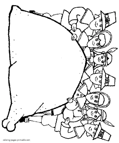 Free Thanksgiving coloring sheets for children. Giant turkey