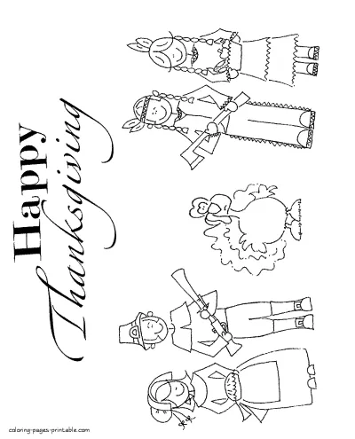 Thanksgiving coloring pages printables for free