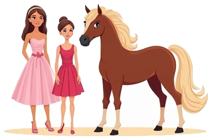 Barbie and Her Sisters in A Pony Tale coloring pages