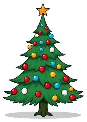 Christmas tree coloring pages